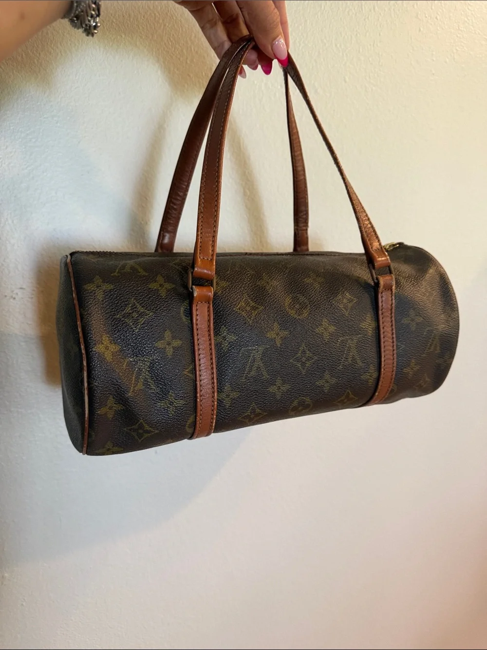 Louis Vuitton papillon Monogram Canvas Barrel handbag